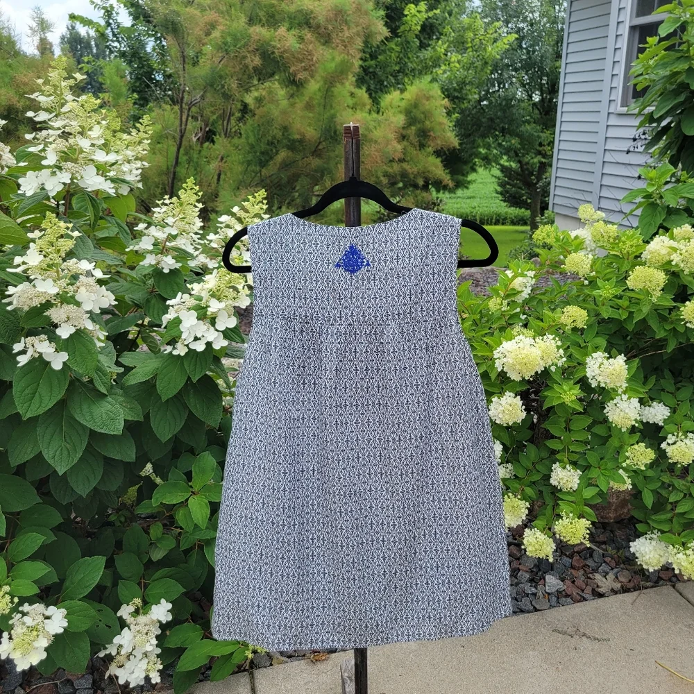 THML Black with Blue Embrodery Sleeveless Top Size L - Picture 10 of 13